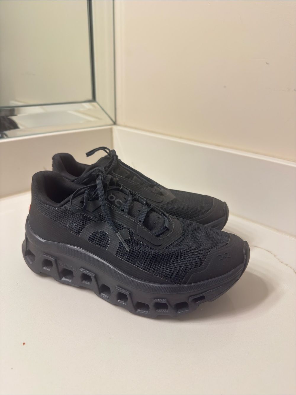 On Running Cloudmonster Running Shoe - Black